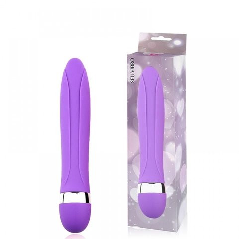 VIBRADOR PERSONAL 18,3X3 CM COM RELEVOS E SALIÊNCIAS E 10 MODOS DE VIBRAÇÃO COR ROXO – CÓD 2294