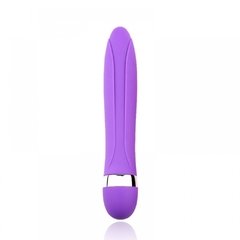 VIBRADOR PERSONAL 18,3X3 CM COM RELEVOS E SALIÊNCIAS E 10 MODOS DE VIBRAÇÃO COR ROXO – CÓD 2294