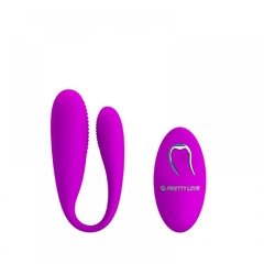 PRETY LOVE ALDRICH - VIBRADOR PARA CASAIS COM 12 MODOS DE VIBRAÇÃO COM CONTROLE WIRELESS – CÓD 2296