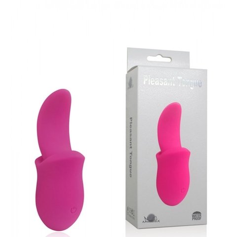 APHRODISIA PLEASANT TONGUE VIBRADOR RECARREGÁVEL FORMATO LÍNGUA COM 10 MODOS DE VIBRAÇÃO