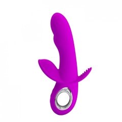 PRETTY LOVE HUMPHRAY VIBRADOR RECARREGÁVEL COM ESTIMULADOR DUPLO COM CERDAS MACIAS E 7 MODOS DE VIBRAÇÃO E 5 INTENSIDADES DE VIBRAÇÃO – CÓD 2314