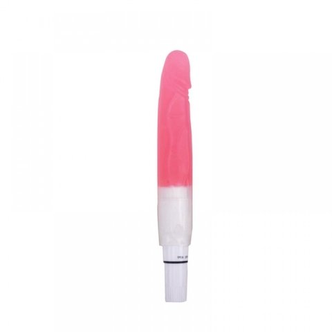 VIBRADOR 21X3CM COM CAPA FORMATO PÊNIS REMOVÍVEL COR ROSA – CÓD 2344