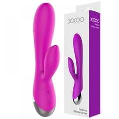 FIRST LOVE VIBRADOR POTENTE DE 10 VIBRAÇÕES RECARREGÁVEL COM ESTIMULADOR DE CLITÓRIS COR ROSA – CÓD 2365