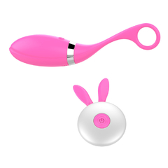 VIBRADOR BULLET 10 VIBRAÇÕES EM SILICONE COM CONTROLE SEM FIO COR PINK – CÓD 2406