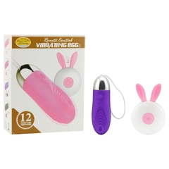 VIBRATING EGG BULLET 12 VIBRAÇÕES CONTROLE SEM FIO COR ROXA – CÓD 2415