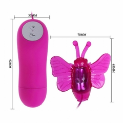 CUTE SECRET BORBOLETA ESTIMULADORA COM 12 TIPOS DE VIBRAÇÃO COR ROSA - CÓD 2496