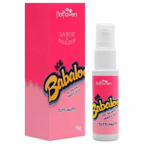 BABALOO GEL VIBRADOR ICE BEIJÁVEL 15G SABOR TUTTI-FRUTTI