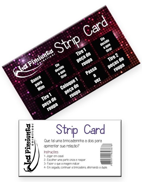 RASPADINHA STRIP CARD - CÓD 4025