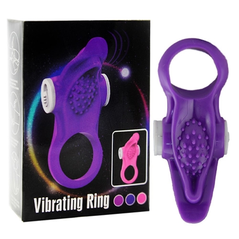 ANEL VIBRADOR VIBRATION RING COR ROXA – CÓD 51068