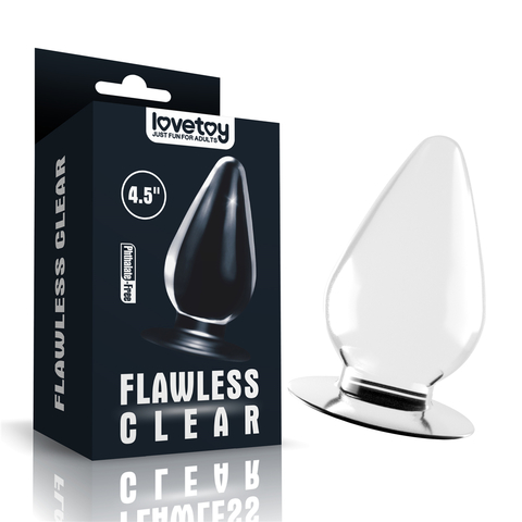 LOVETOY FLAWLESS CLEAR PLUG 10X6CM ANAL TRANSPARENTE 