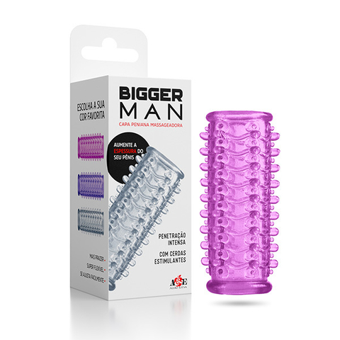 BIGGER MAN CAPA PENIANA 9,5X3,5 CM COR ROSA - CÓD 51115