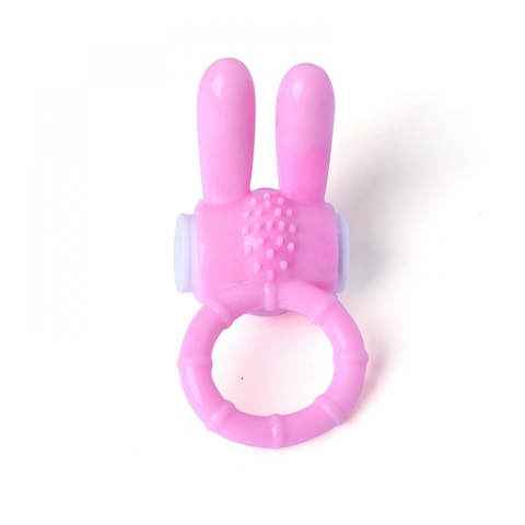 ANEL VIBRADOR VIBRATION RABBIT RING COR ROSA 