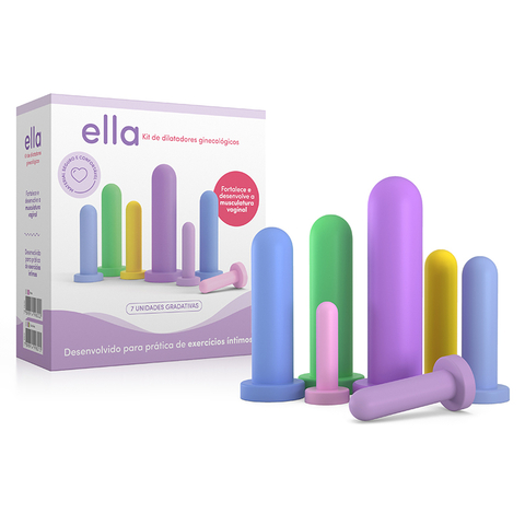 ELLA – KIT C/7UN DE DILATADORES GINECOLÓGICOS COLORIDOS – CÓD 51347