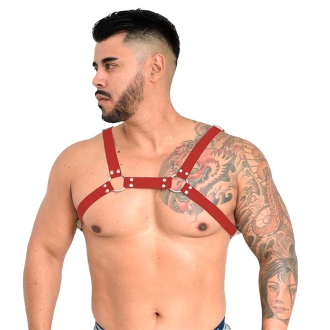 ARREIO HARNESS ISAAC COR VERMELHA