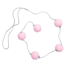 BOLINHA TAILANDÊSA COM 5 BOLAS PQ (Ø 15MM) COR ROSA - CÓD 5489