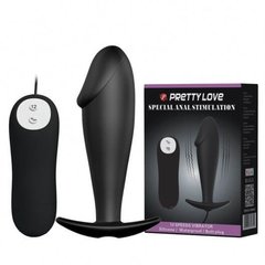 PRETTY LOVE SPECIAL ANAL STIMULATION - PLUG ANAL COM PONTA FORMATO DE GLANDE E 12 MODOS DE VIBRAÇÃO – CÓD 5541