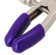 PRENDEDOR DE SEIOS NIPPLE CLAMPS COM SINETA LILÁS - CÓD 5616