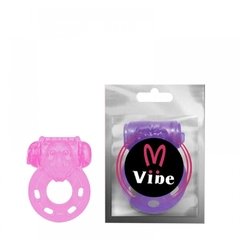 ANEL PENIANO VIBRADOR URSO II COR PINK - CÓD 5638