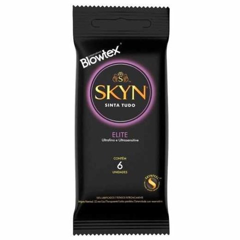 PRESERVATIVO BLOWTEX SKYN ELITE EXTRAFINO E SEM LATEX C/6 UN - CÓD 8011