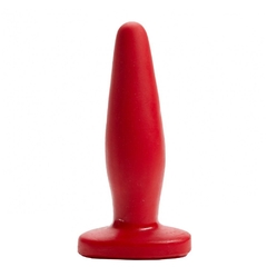 PLUG ANAL MACIÇO 12X3,5CM COR VERMELHO – CÓD 5869