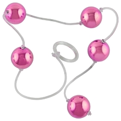 BOLINHA TAILANDESA (Ø 20MM) COM 05 UNIDADES COR METALIZADA COR ROSA – COR 5984