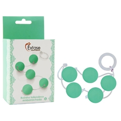 BOLINHA TAILANDESA (Ø 25MM) COM 05 UNIDADES EMBORRACHADA COR VERDE – COR 5989