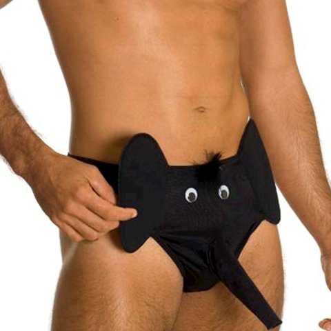 CUECA SEXY ELEFANTE COR PRETA - CÓD 6117