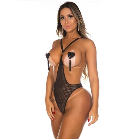 FANTASIA BODY RADIANTE COR PRETO - CÓD 6189