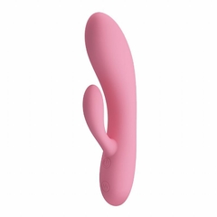 PRETTY LOVE CAROL VIBRADOR 16,5X3,5CM ESTIMULADOR DE PONTO G E CLÍTORIS EM SILICONE COM 30 MODOS DE VIBRAÇÃO COR ROSA - CÓD 2521