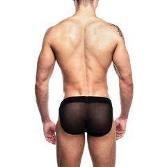 CUECA SLIP CIRRE TULE BUMBUM COR PRETA – CÓD 7844