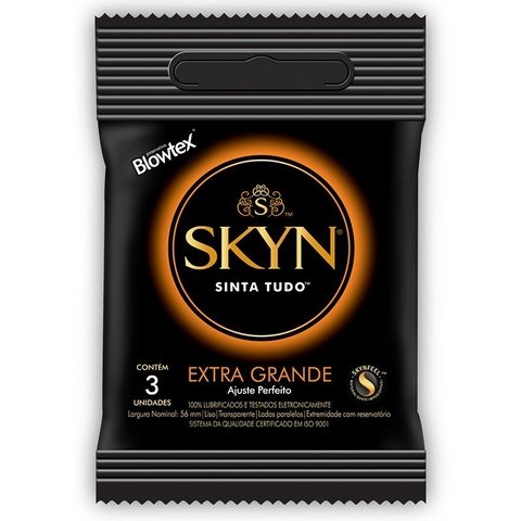 PRESERVATIVO BLOWTEX SKYN EXTRA GRANDE SEM LATEX COM 3UN - CÓD 8003 - comprar online