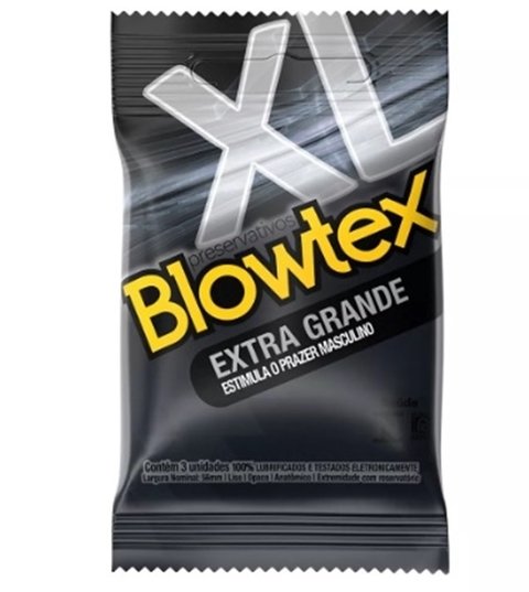 PRESERVATIVO BLOWTEX EXTRA GRANDE COM 3UN – CÓD 8009