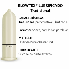 PRESERVATIVO LUBRIFICADO TRADICIONAL BLOWTEX LEVE 9 PAGUE 6 – CÓD 8014