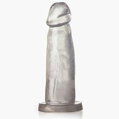 PRÓTESE REALÍSTICA 14,5X4CM SEM VIBRADOR COR TRANSPARENTE - CÓD 1483