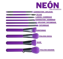 Set de Brochas de Maquillaje Neon Violeta - comprar online