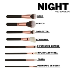 Set de Brochas de Maquillaje Night - comprar online