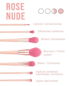 Set de Brochas de Maquillaje Rose Nude - comprar online