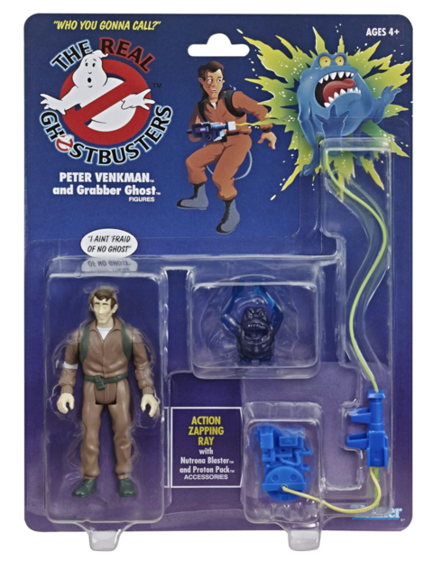 Ghostbusters - Retro Peter Venkman and Grabber Ghost Figura de Acción