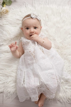 Vestido batizado hot sale 3 meses