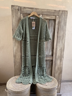 Kimono “MALDIVAS “verde seco