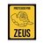 Placa - Protegido Por Zeus