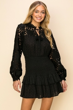 Vestido negro YOLANDA - tienda online