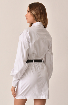 Vestido blanco manga larga LORNA - comprar online