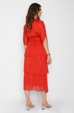 Vestido ROMINA ROJO - comprar online