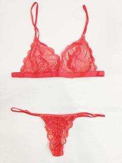Ropa interior femenina conjunto encaje sexy 1230 lidia