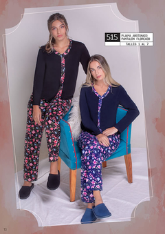 Pijama Flores Piache Piu - Sueños de Mujer Lenceria 