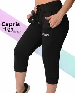 Pantalon Capri Supplex Negro Decalogyc - comprar online