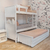 Cama cucheta triple laqueada blanca Claudia Muebles