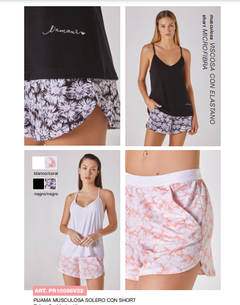 Pijama musculosa solero con short-Nina-Promesse (PR10098V22)