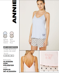 Pijama musculosa solero con short-Annie-Woman By Promesse (WO15087V22)